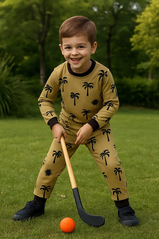 KIDS ALLOVER PRINTED TRACKSUIT