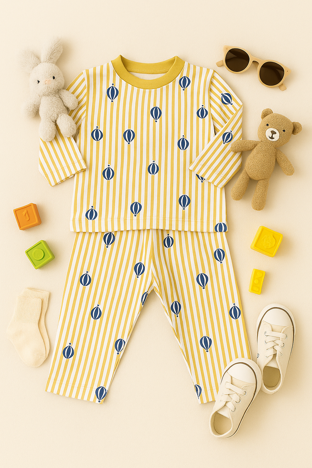 Soft Cotton Allover Mid-Season Tracksuit