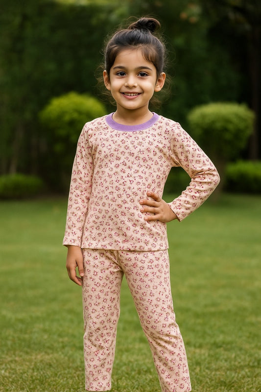 GIRLS ALLOVER PRINTED TRACKSUIT