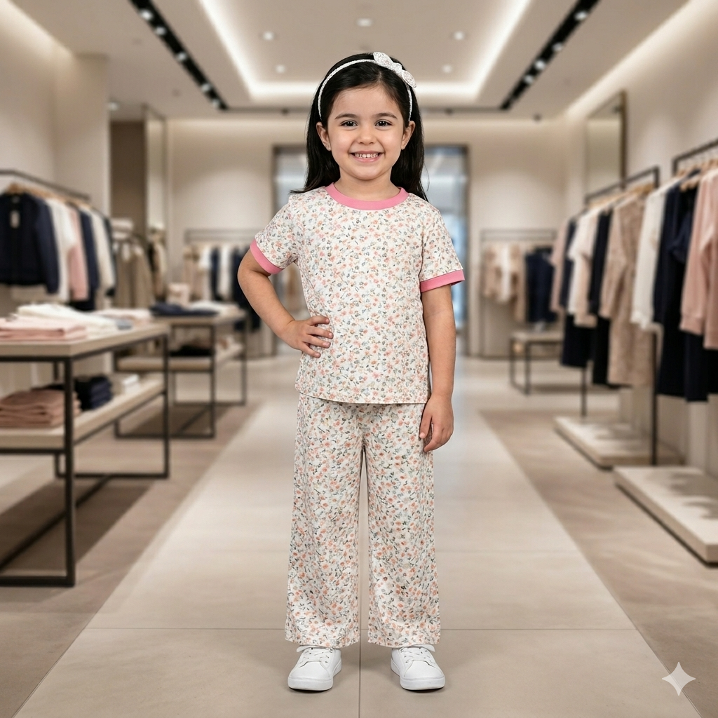 Kids Cute Printed Night Suit ā Soft & Comfortable Sleepwear for Girls & boy