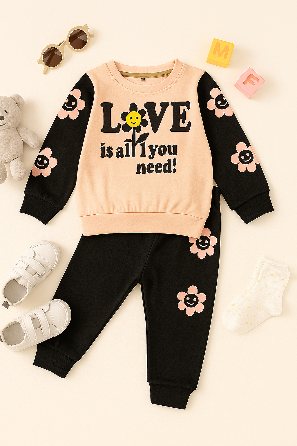 "Cozy & Cute: Kids Fleece Tracksuits”