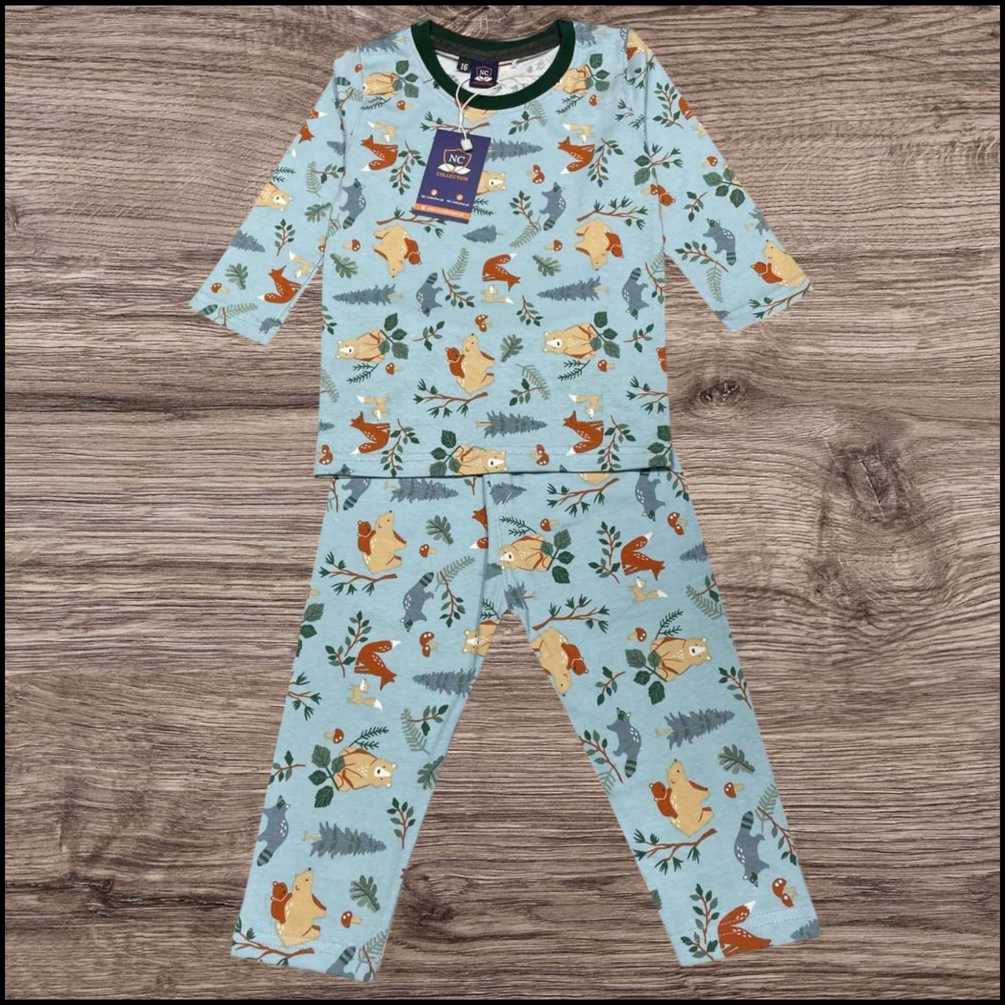 KIDS ANIMALS PRINTED TRACKSUIT