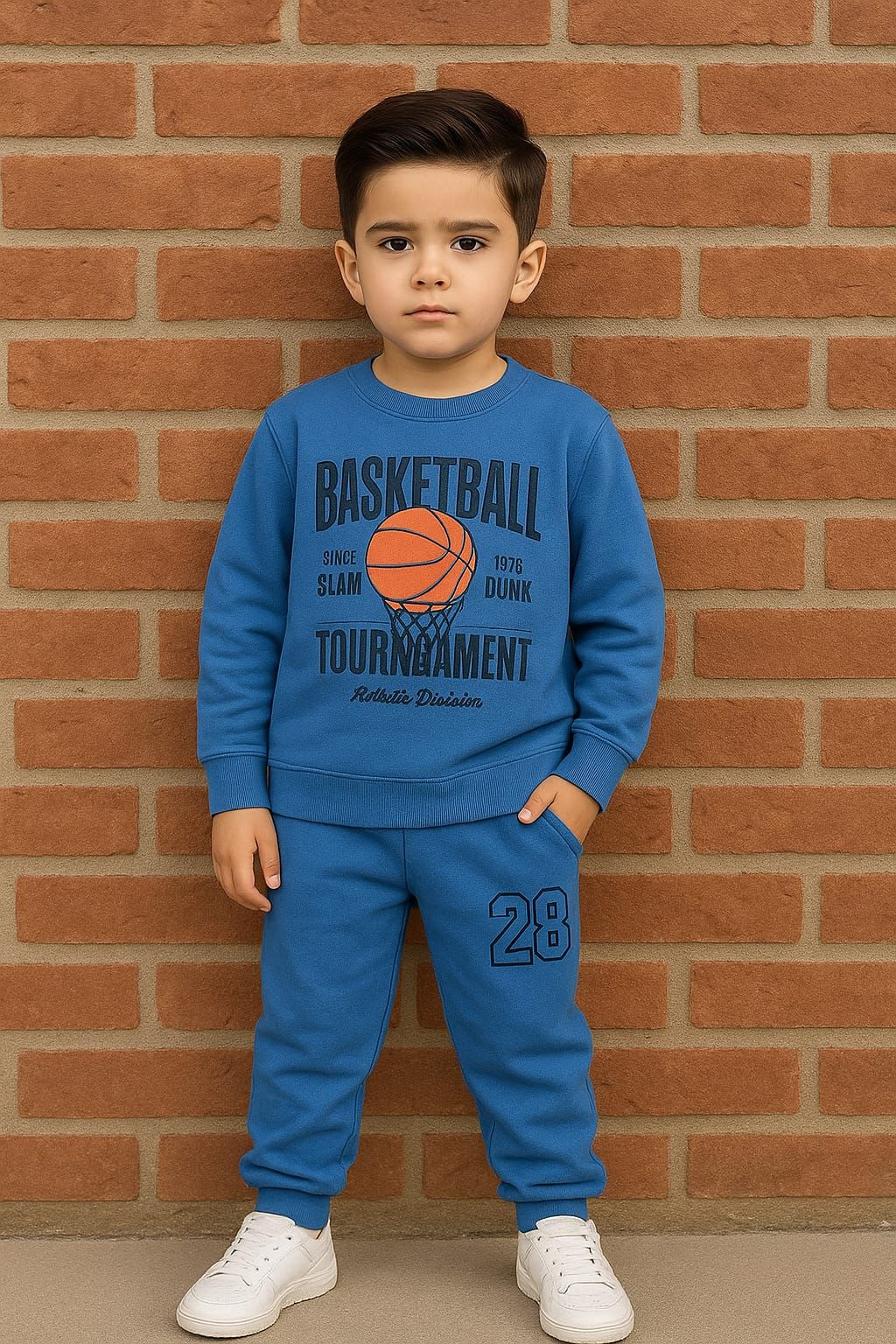 Kids Basketball Theme Mid Season Tracksuit