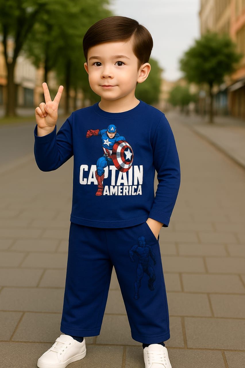 Kids Superhero Captain Theme Mid Season Tracksuit