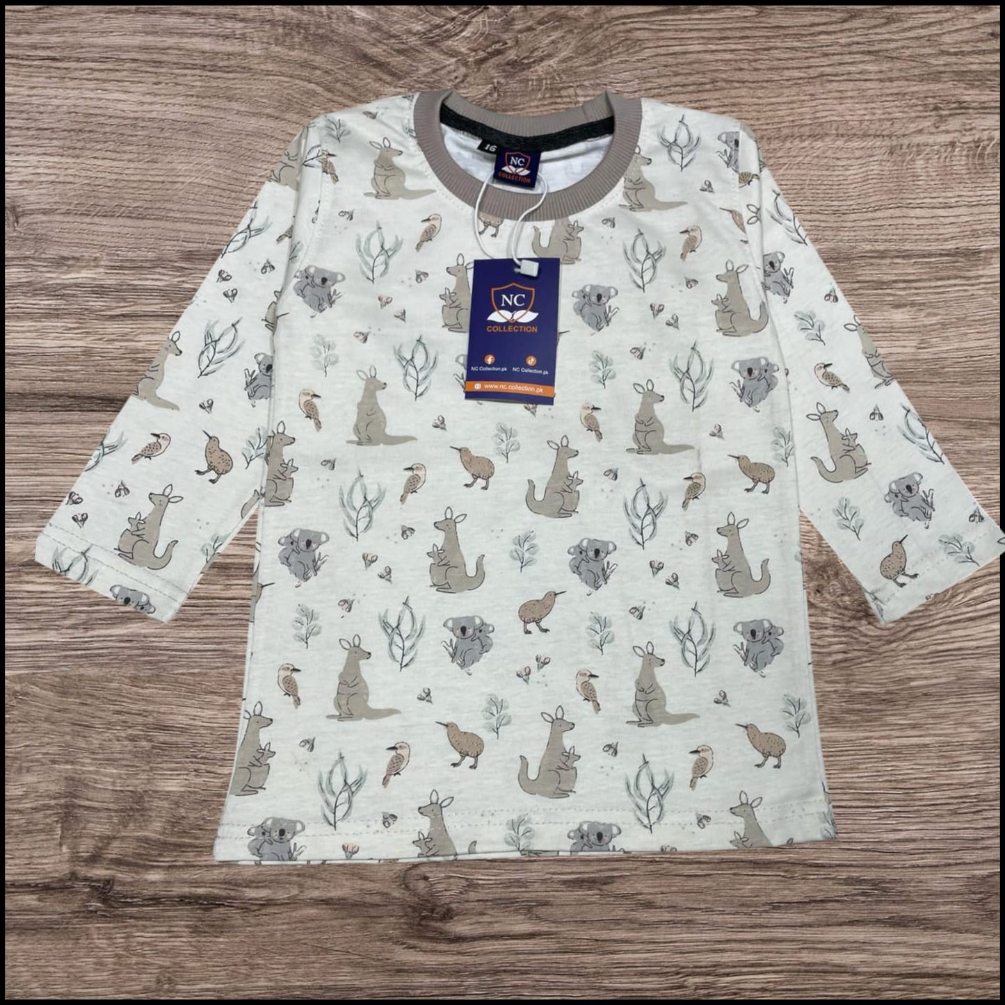 KIDS KANGROO PRINTED TRACKSUIT