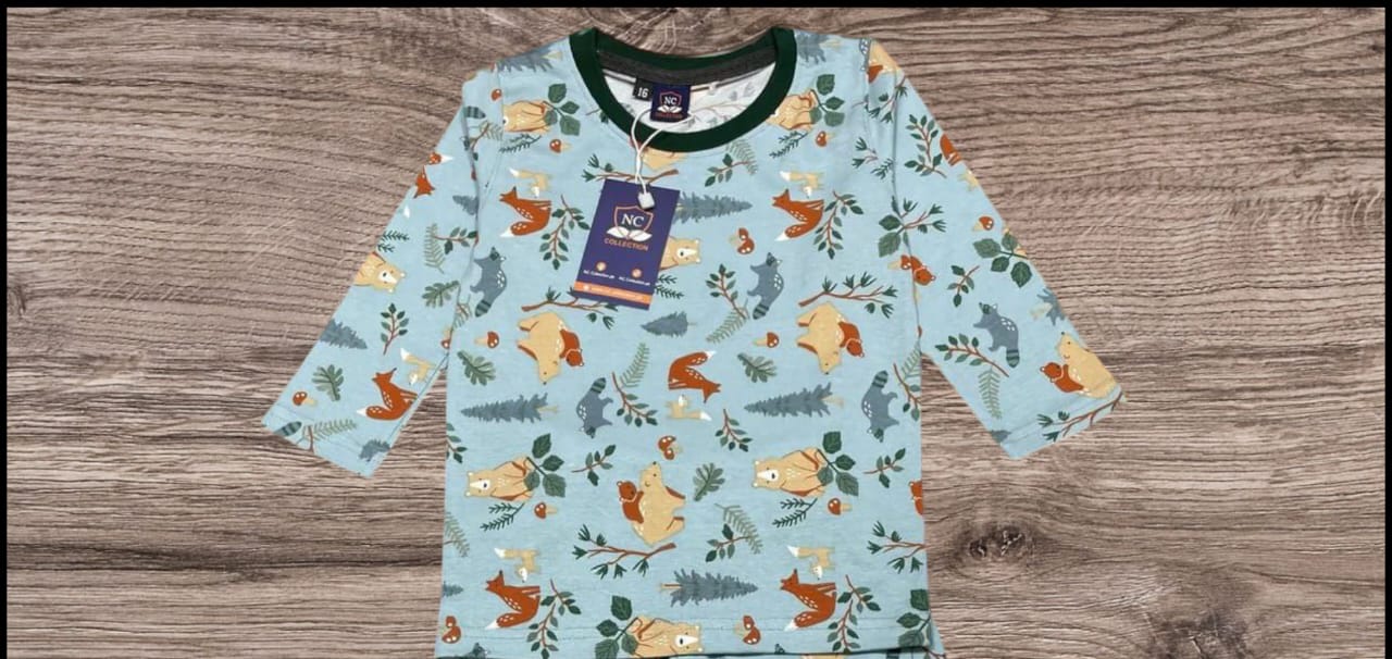 KIDS ANIMALS PRINTED TRACKSUIT