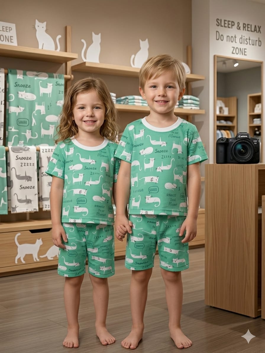 Kids Export Quality Twin Set β Premium Cotton Jersey Summer Outfit