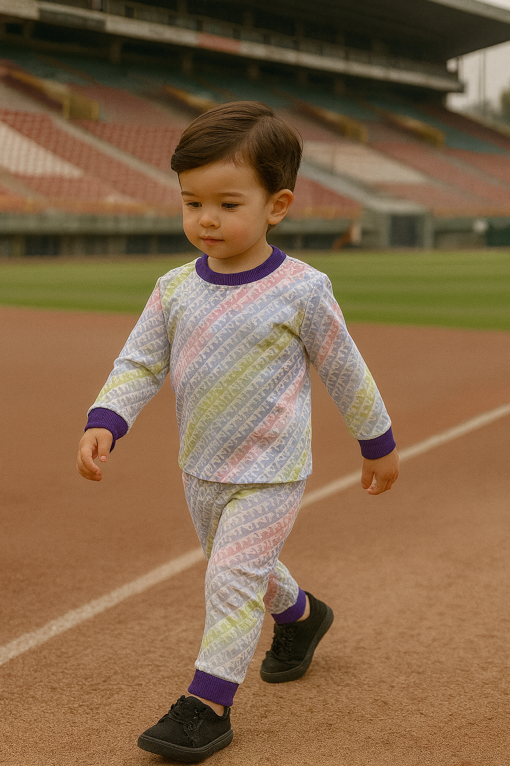 KIDS ALLOVER PRINTED TRACKSUIT