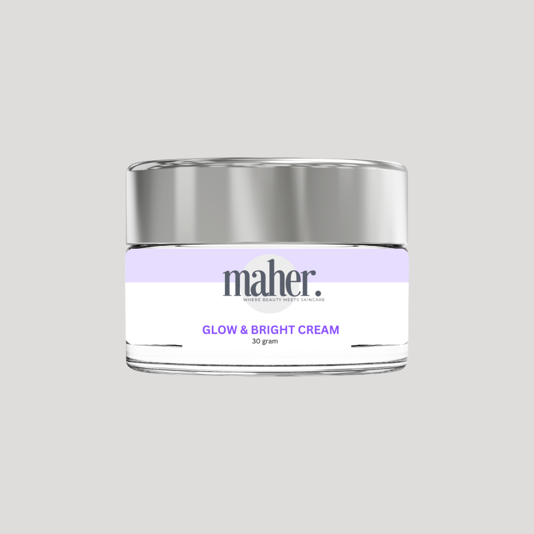 Maher Glow & Bright Cream with Vitamin Beads – Whitening, Hydration & Radiant Glow 50ml