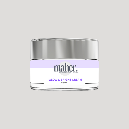 Maher Glow & Bright Cream with Vitamin Beads – Whitening, Hydration & Radiant Glow 50ml