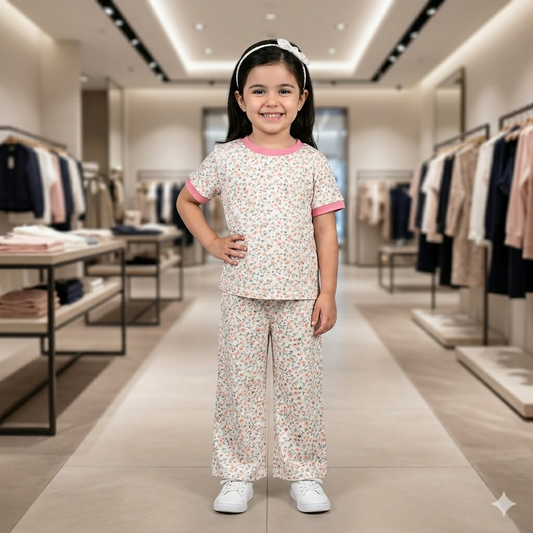 Kids Cute Printed Night Suit – Soft & Comfortable Sleepwear for Girls & boy