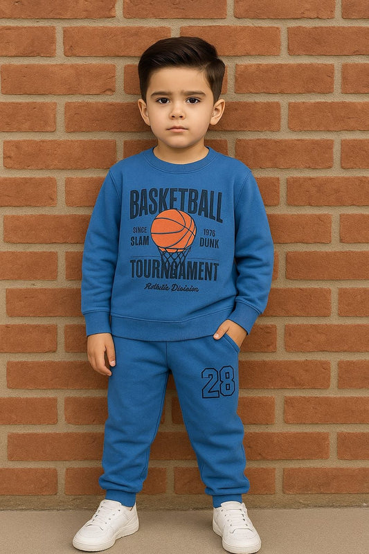Kids Basketball Theme Mid Season Tracksuit