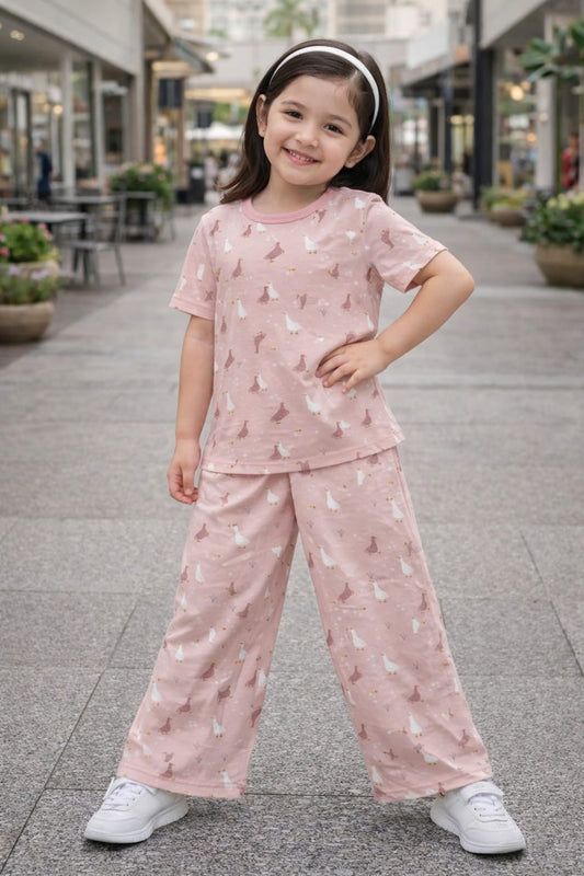 Kids Cute Printed Night Suit – Soft & Comfortable Sleepwear for Girls & boy