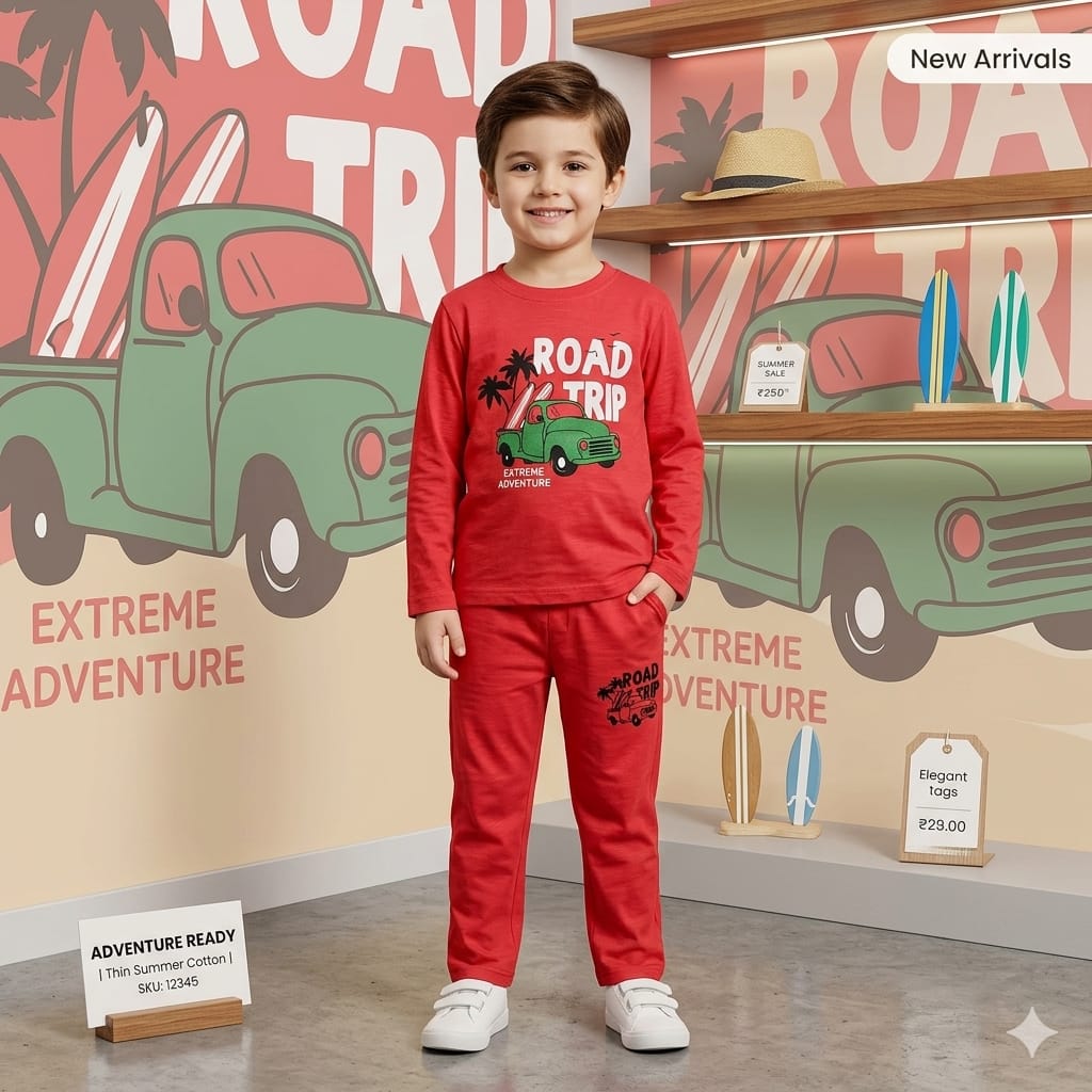 NCOLLECTION Kids Summer Cotton Tracksuit 🌞👕