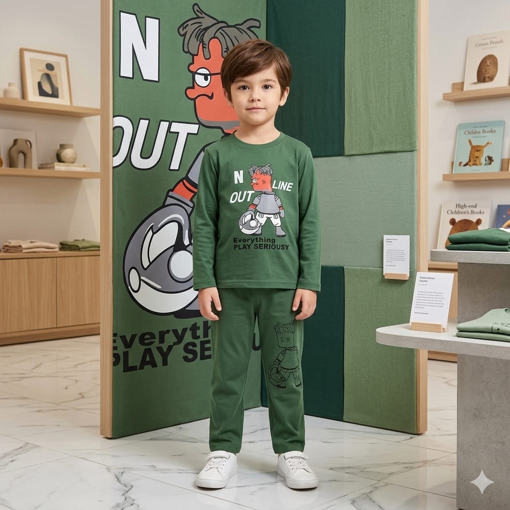 NCOLLECTION Kids Summer Cotton Tracksuit 🌞👕
