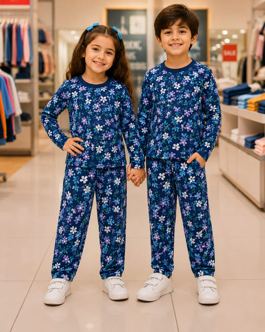 Kids Cute Printed Night Suit – Soft & Comfortable Sleepwear for Girls