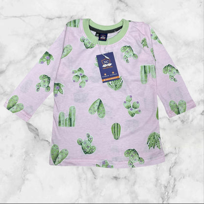 GIRLS  GREEN TREES  PRINTED TRACKSUIT