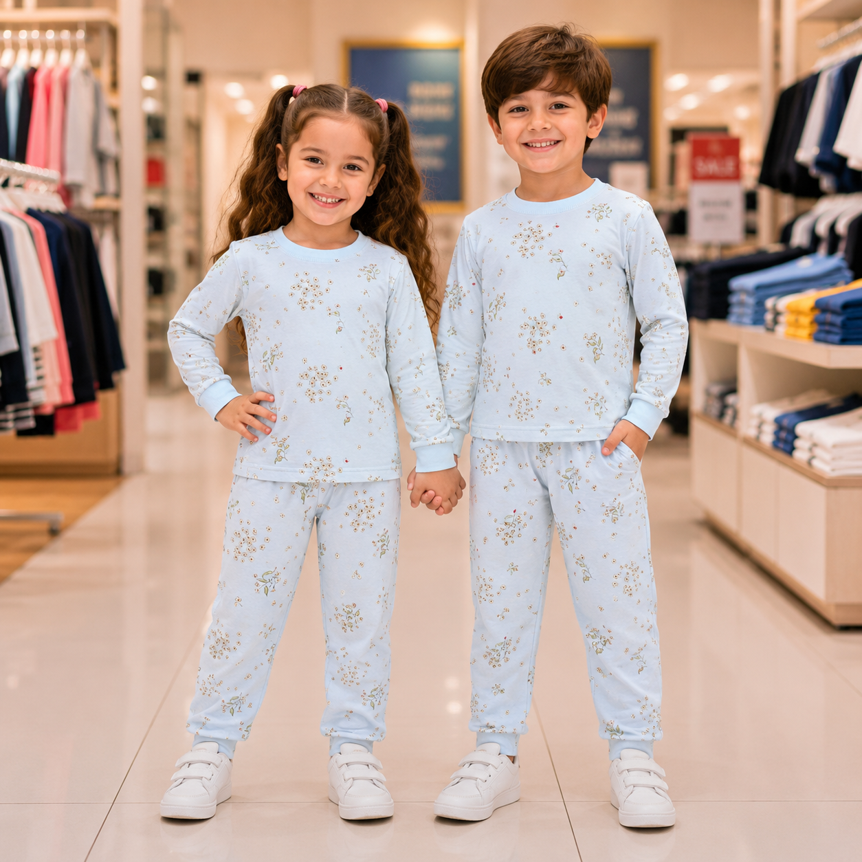 Kids Cute Printed Night Suit – Soft & Comfortable Sleepwear for Girls & boy