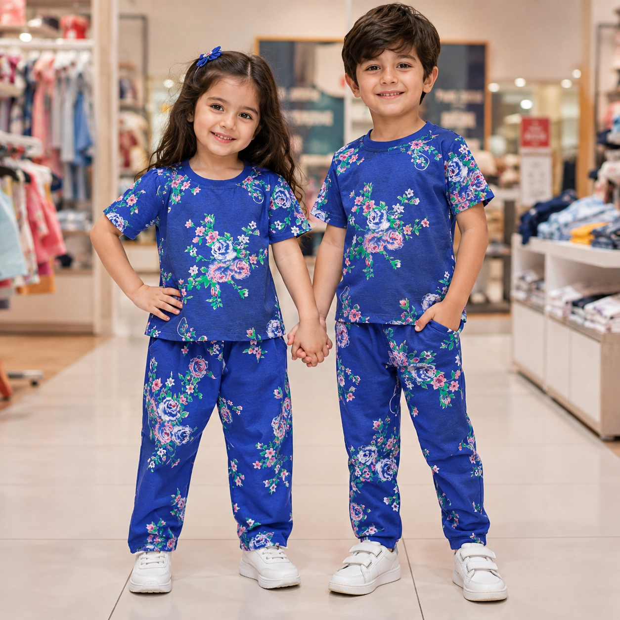 Kids Cute Printed Night Suit – Soft & Comfortable Sleepwear for Girls