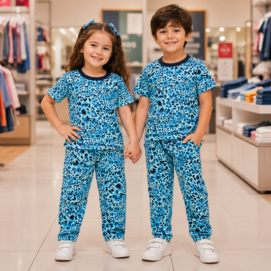 Kids Cute Printed Night Suit – Soft & Comfortable Sleepwear for Girls