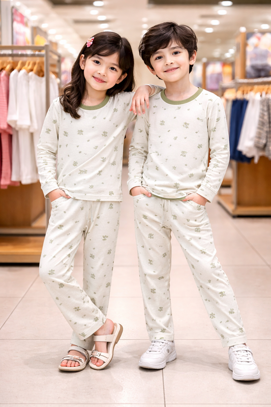 Kids Cute Printed Night Suit – Soft & Comfortable Sleepwear for Girls & boy