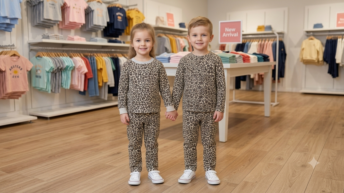 Kids Cute Printed Night Suit – Soft & Comfortable Sleepwear for Girls